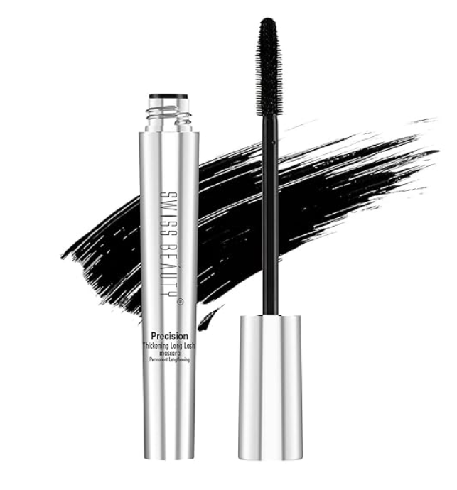 Swiss Beauty Waterproof Volume Mascara | Smudge Proof Curling Mascara For Eye Makeup